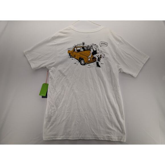 NWT Roark Tiki Tour Premium Tee in White size Large - Picture 7 of 8